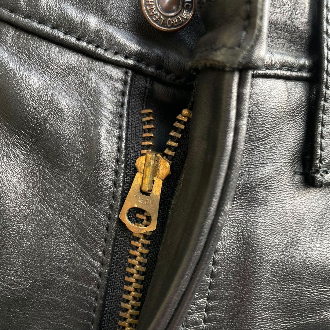 エアロレザー 肉厚 ホースハイド 馬革 レザーパンツ size 31ライダース