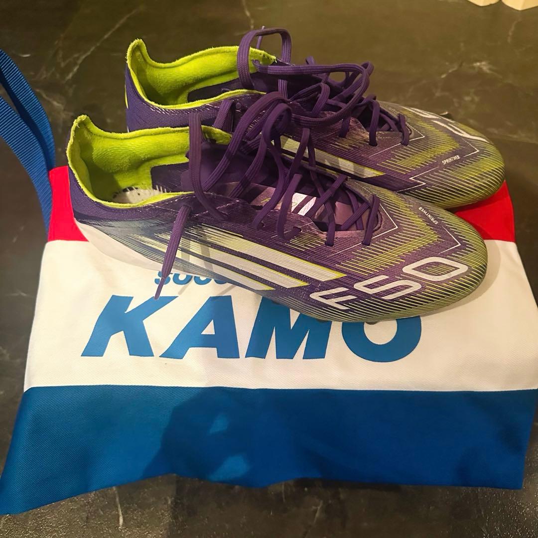 adidas F50 ELITE AGサッカーシューズ 紫/緑　25.5cm