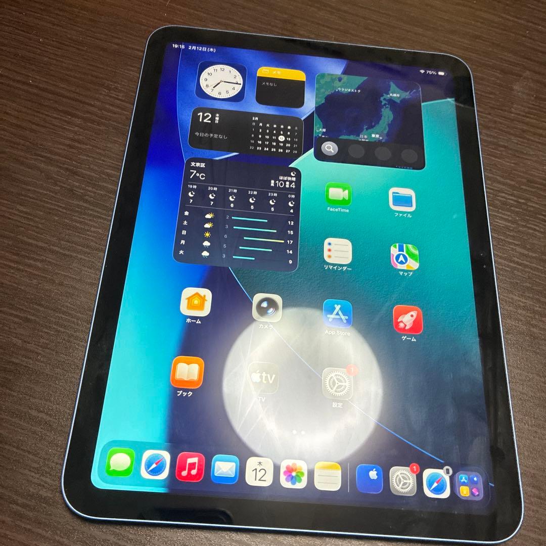 iPad 第10世代 64GB wifiモデル ブルー 箱&タッチペン付き