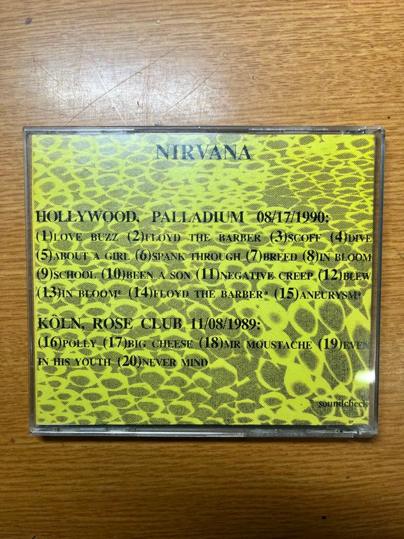 NIRVANA ライブCD レア