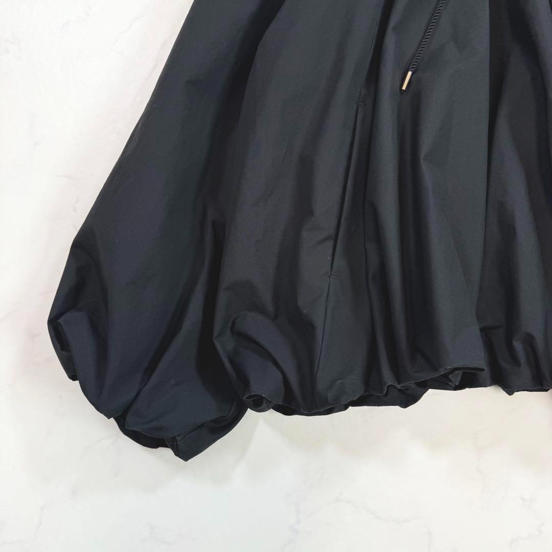 ソブ sov. 24年 タイプライター ギャザーバルーンブルゾン 羽織 黒