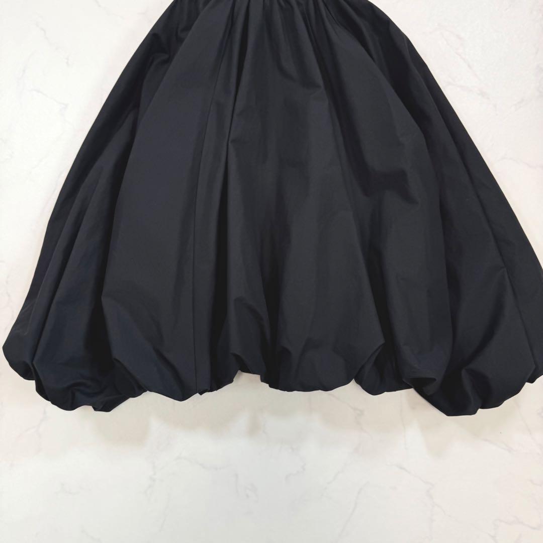 ソブ sov. 24年 タイプライター ギャザーバルーンブルゾン 羽織 黒