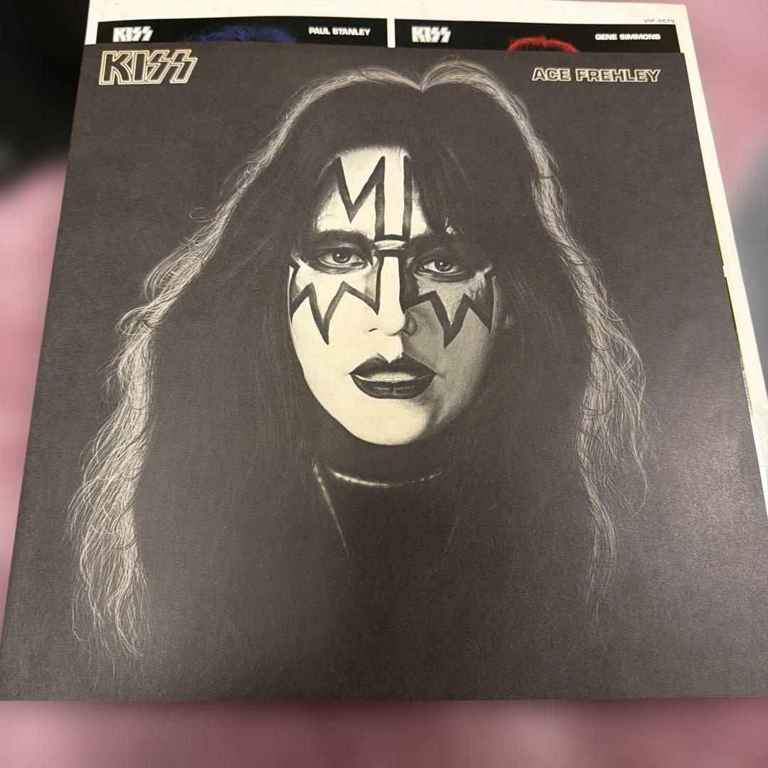 キッス　エース・フレーリー　カバー付き　ポスターなし LPレコード