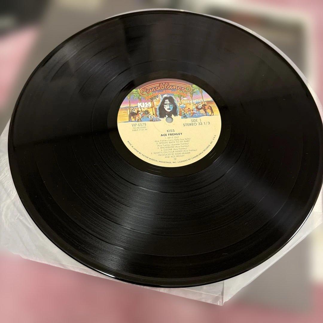 キッス　エース・フレーリー　カバー付き　ポスターなし LPレコード