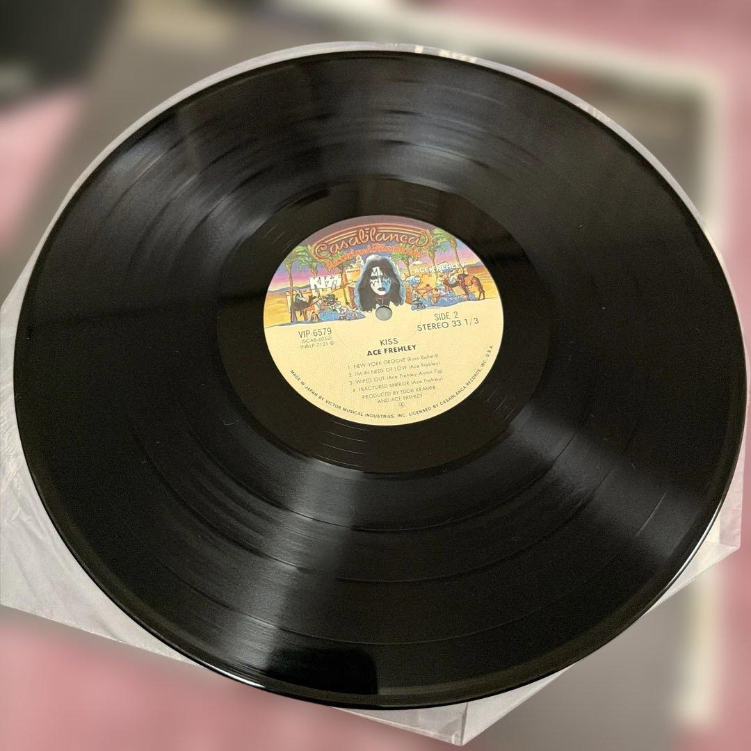 キッス　エース・フレーリー　カバー付き　ポスターなし LPレコード