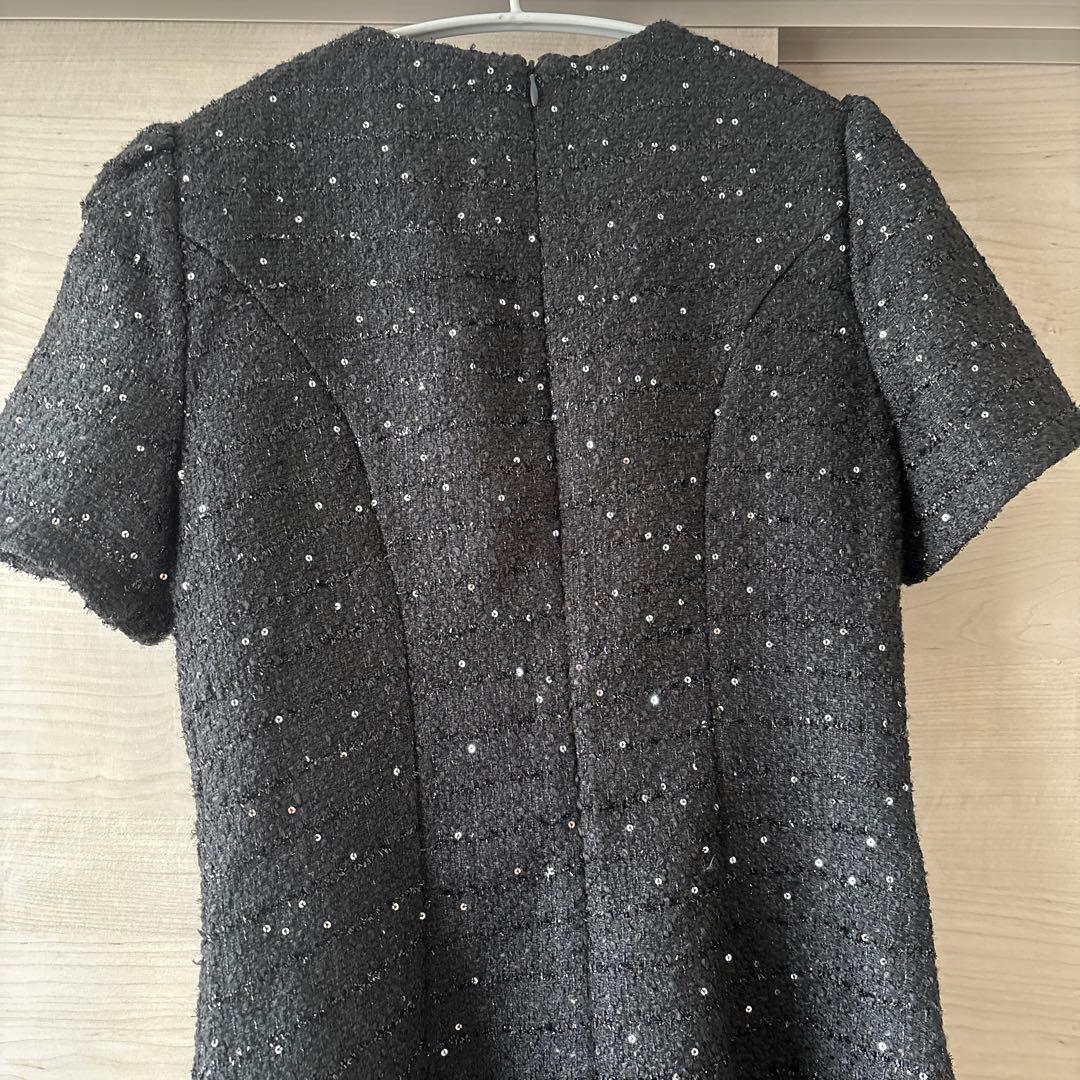 ジュエルズ/ビジューフレアワンピースドレス/キャバドレス/L