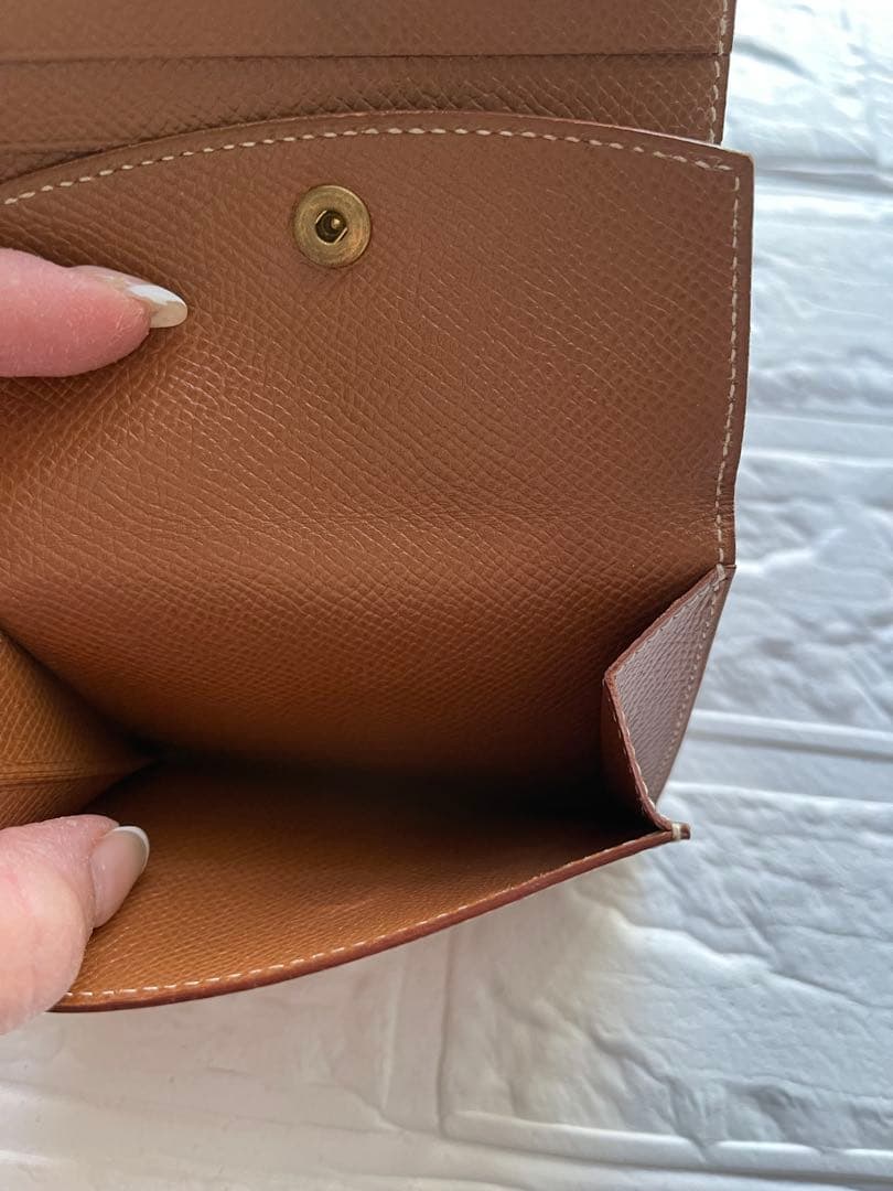 HERMES ❤️ゴールド❤️二つ折り財布