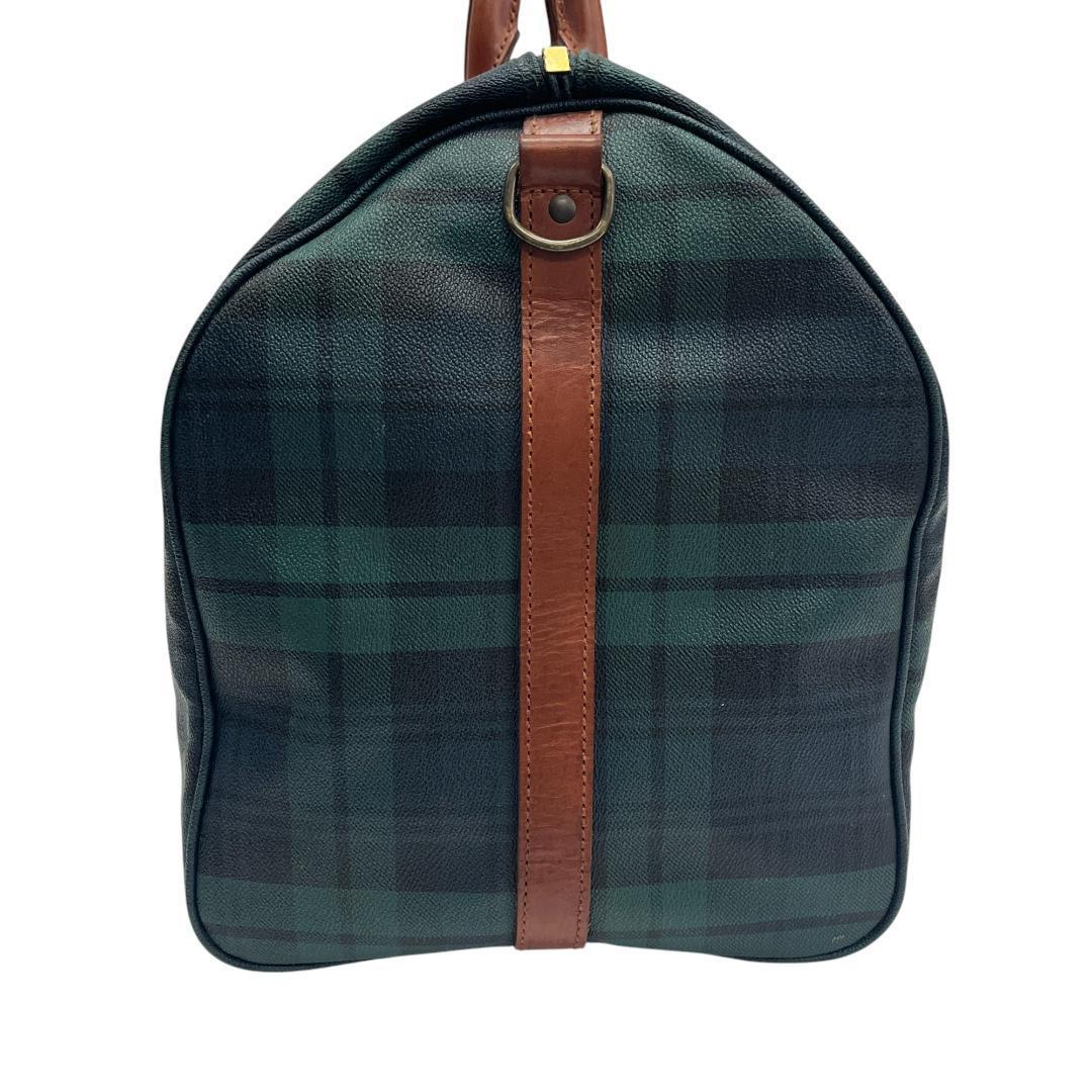 ポロ ラルフローレン 2way ボストンバッグ グリーン チェック 大容量