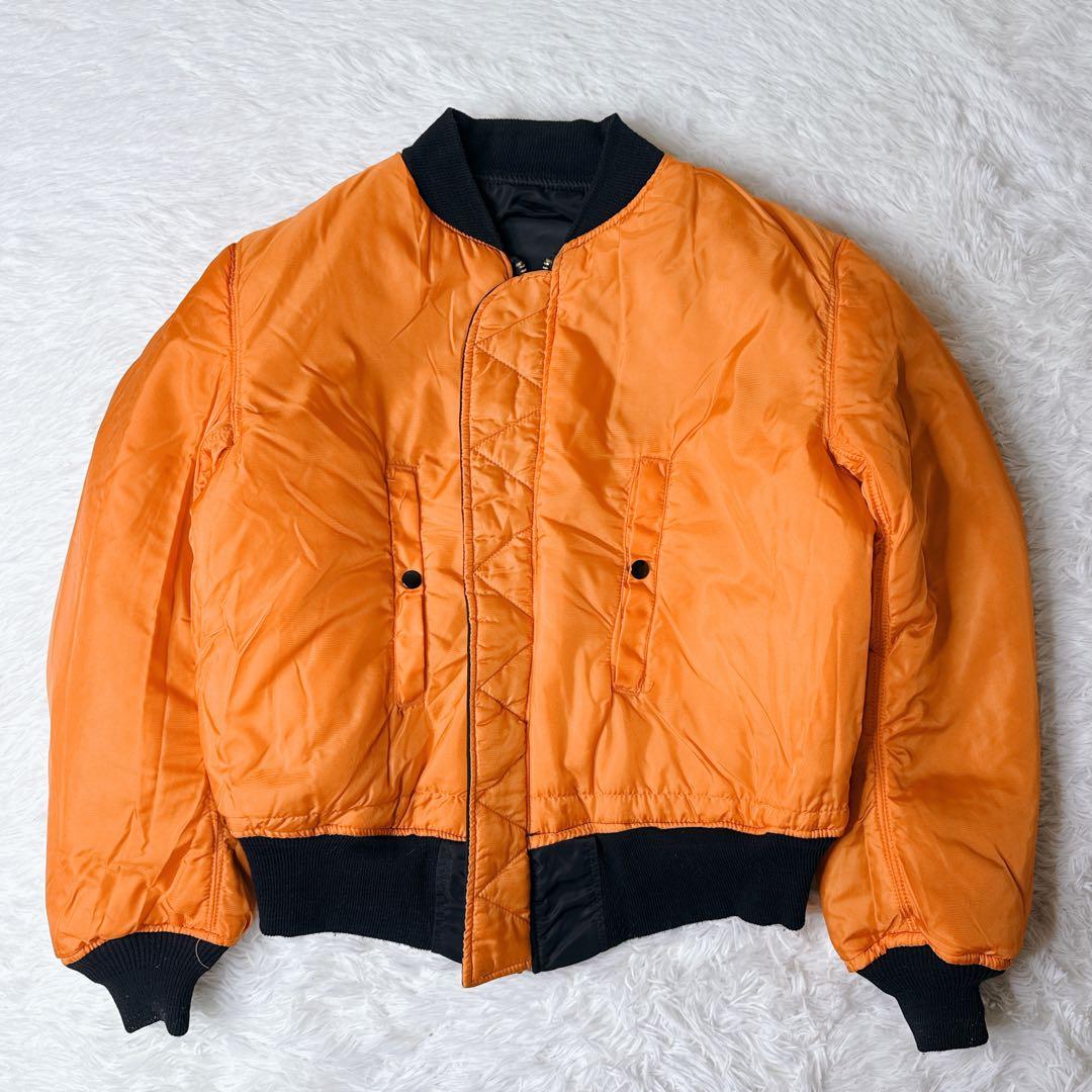 アルファ MA-1 フライトジャケット 黒 Mサイズ　USA製 IDEAL