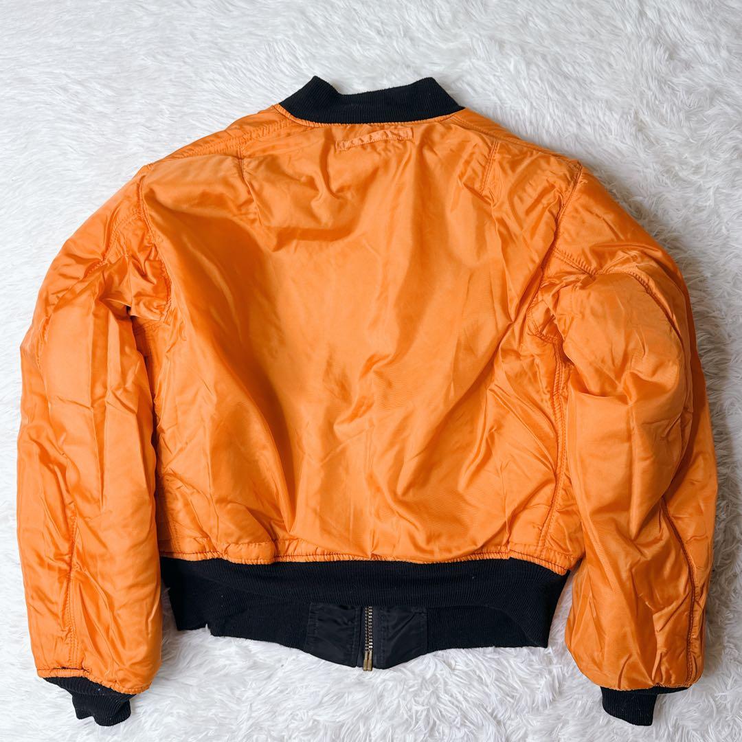 アルファ MA-1 フライトジャケット 黒 Mサイズ　USA製 IDEAL