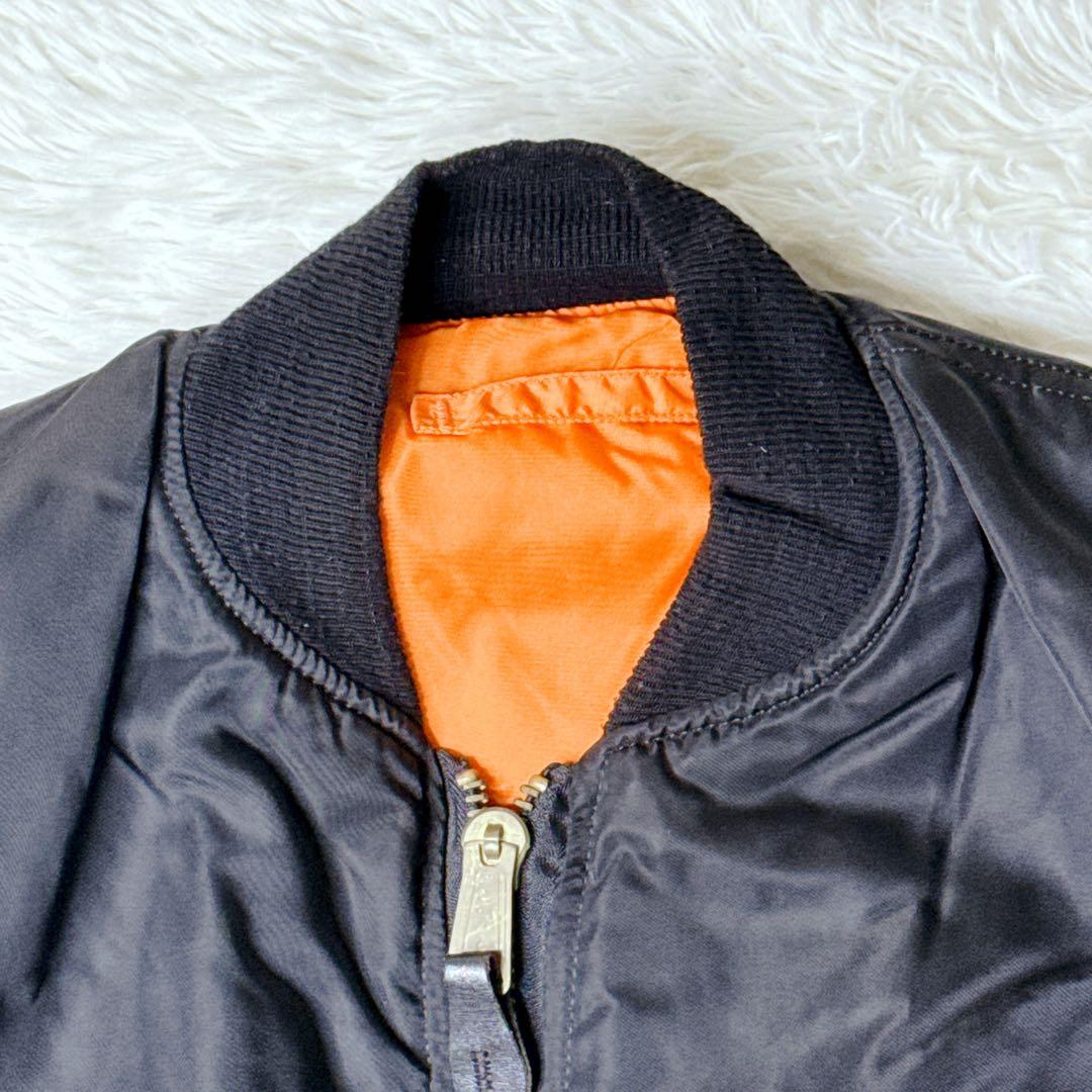 アルファ MA-1 フライトジャケット 黒 Mサイズ　USA製 IDEAL