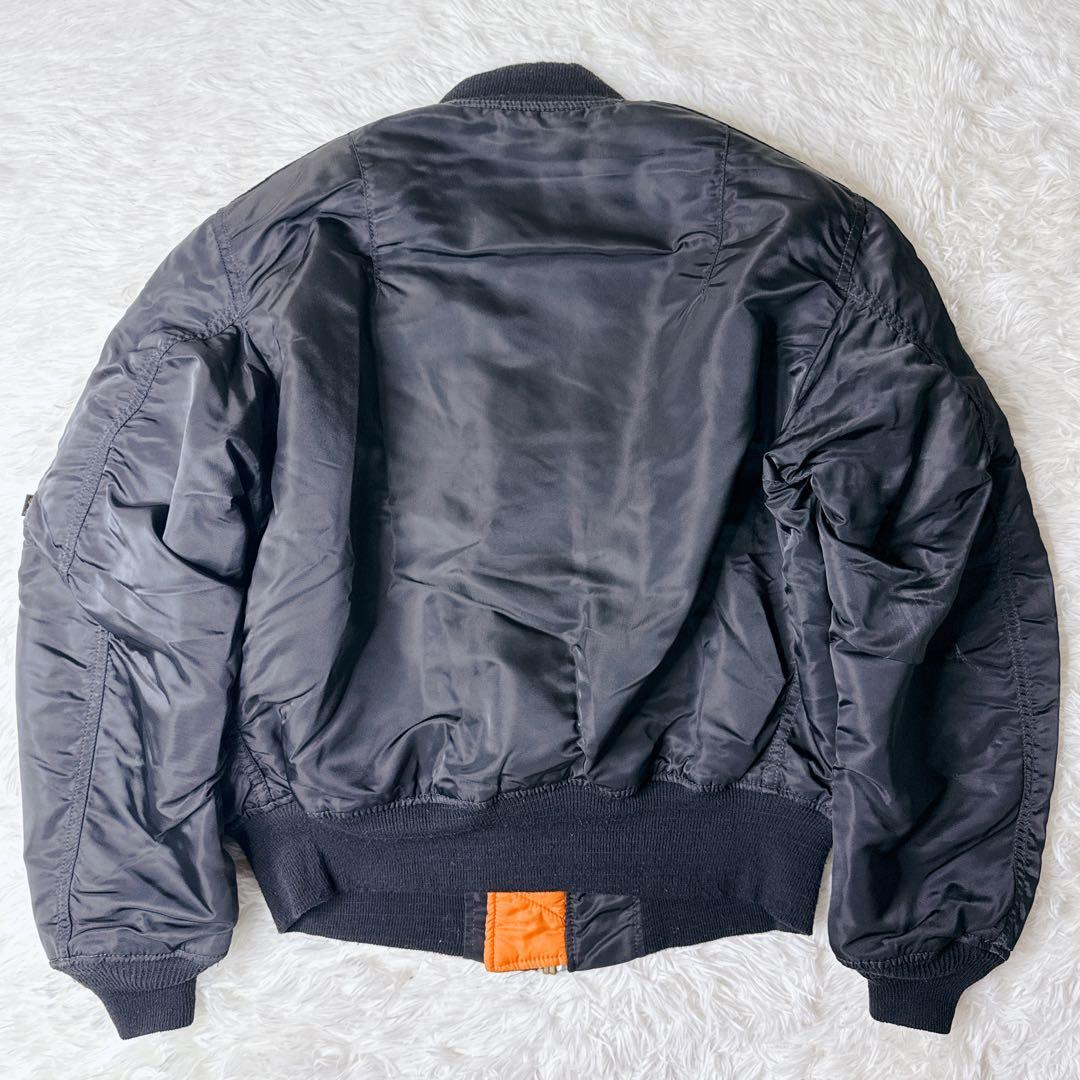 アルファ MA-1 フライトジャケット 黒 Mサイズ　USA製 IDEAL