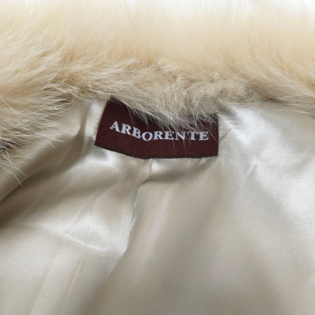 美品✨アルボレンテ カシミヤ100% シャドーフォックスファー ケープポンチョ