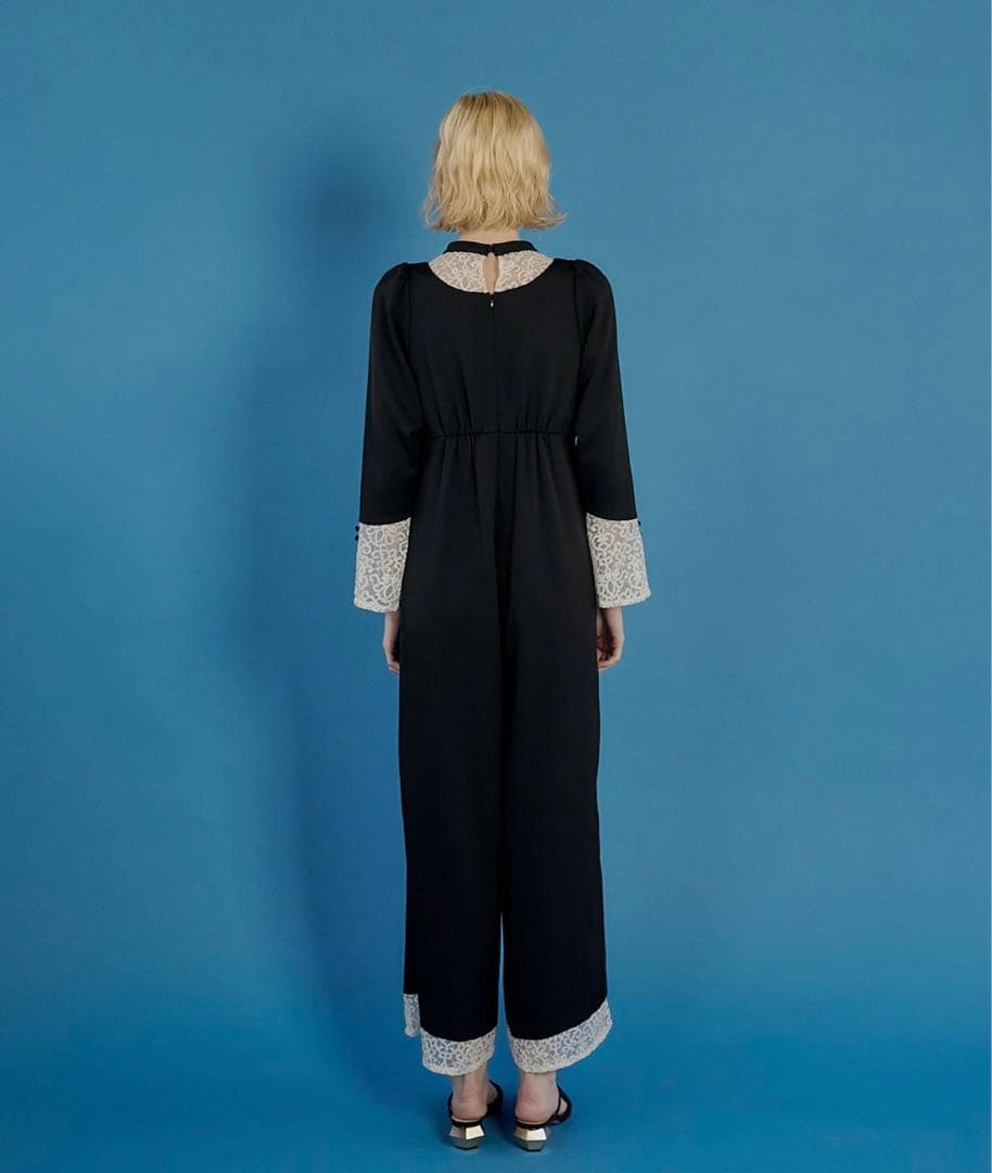 ドリードール 新品レース ブラック パンツスーツ 結婚式 ドレス フォーマル