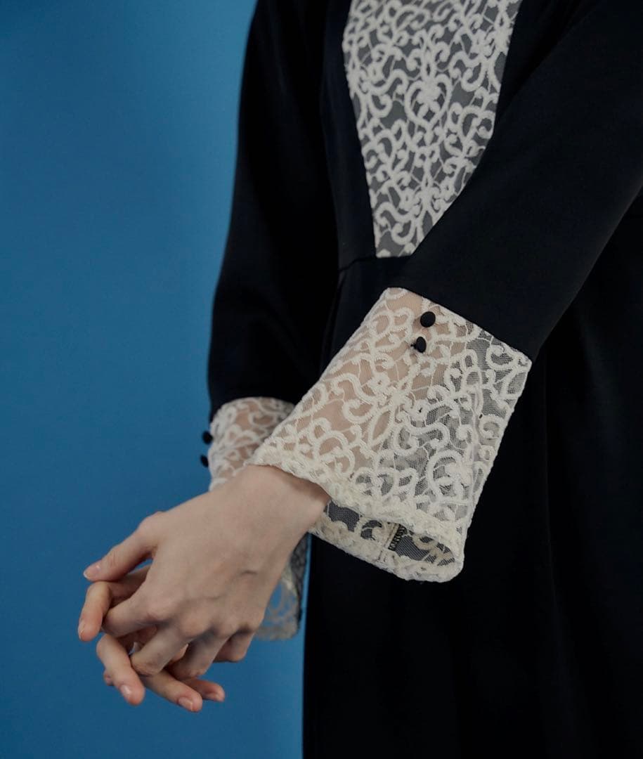 ドリードール 新品レース ブラック パンツスーツ 結婚式 ドレス フォーマル