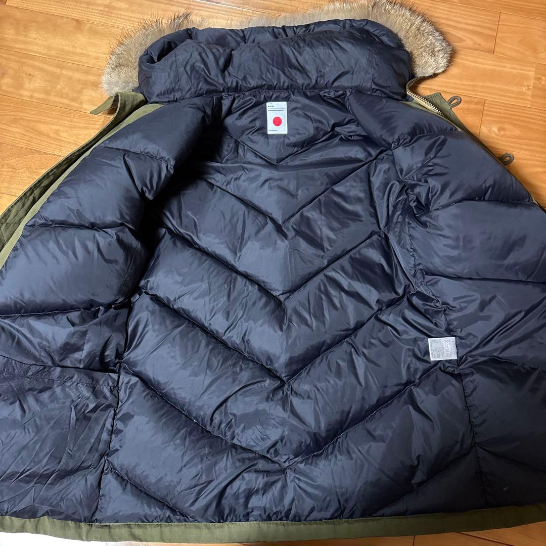 marka ダウン　N3B　ファー付きミリタリージャケット オリーブ