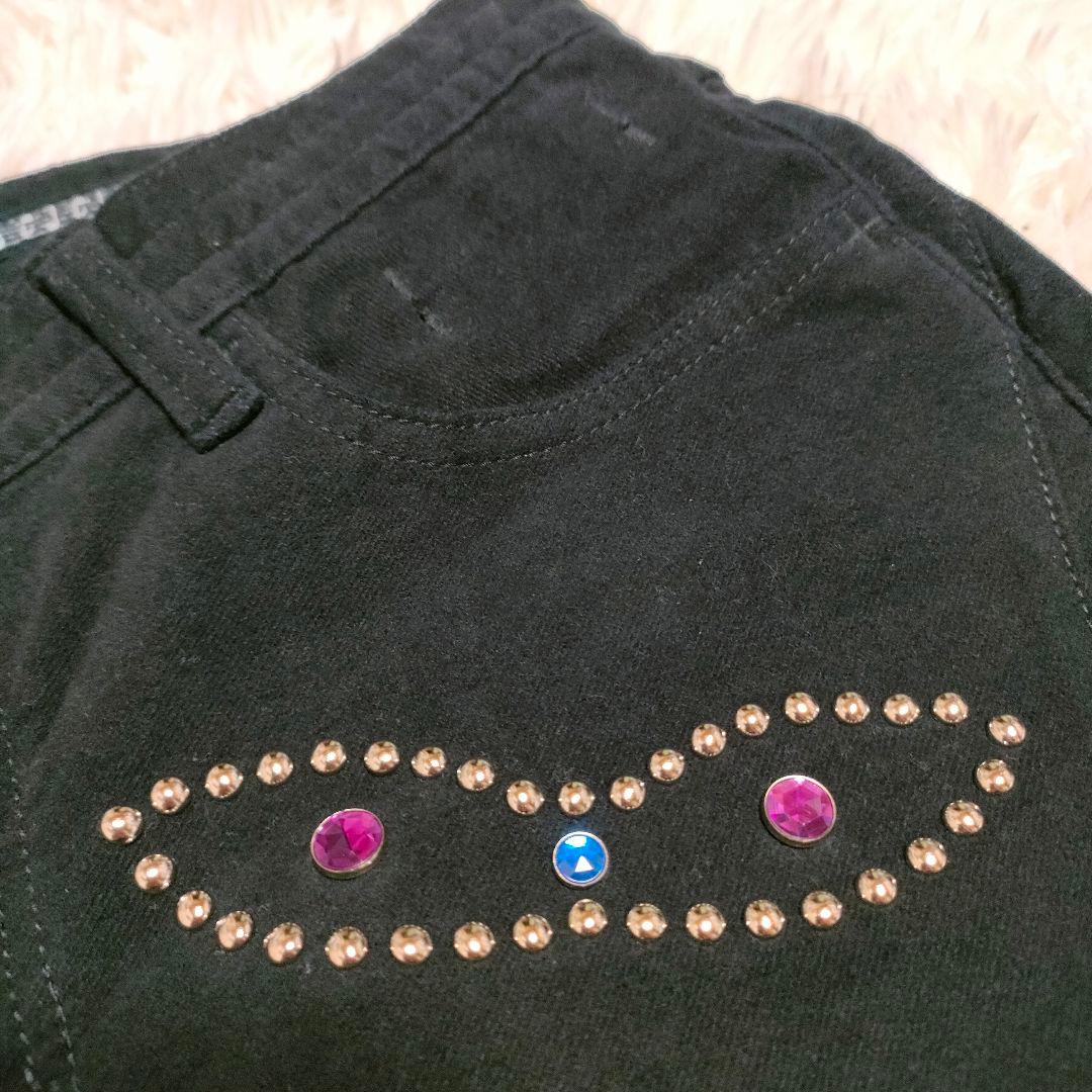 ナンバーナイン　n(n) BY NUMBER (N)INE　スタッズ　パンツ　黒