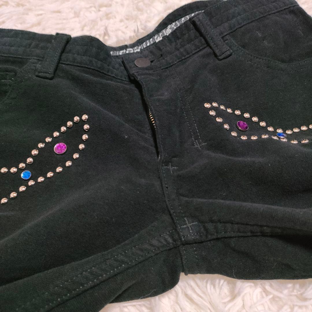 ナンバーナイン　n(n) BY NUMBER (N)INE　スタッズ　パンツ　黒