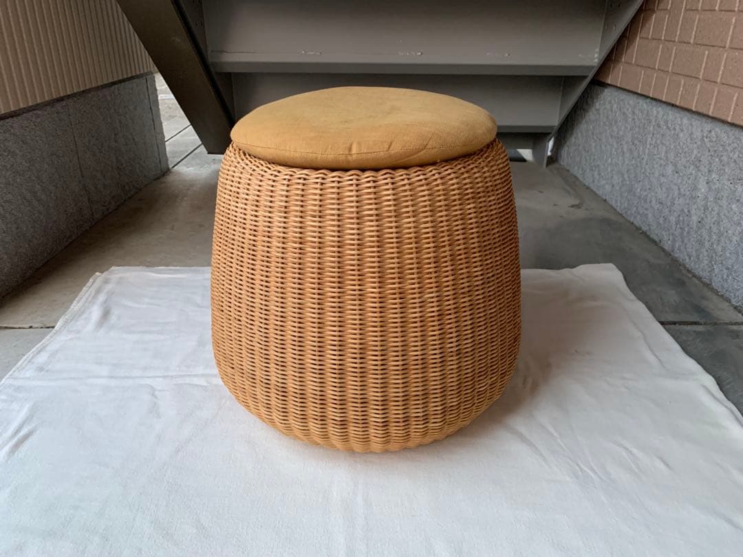 希少 山川ラタン 剣持勇デザイン ヴィンテージ スツール ジャパニーズモダン B