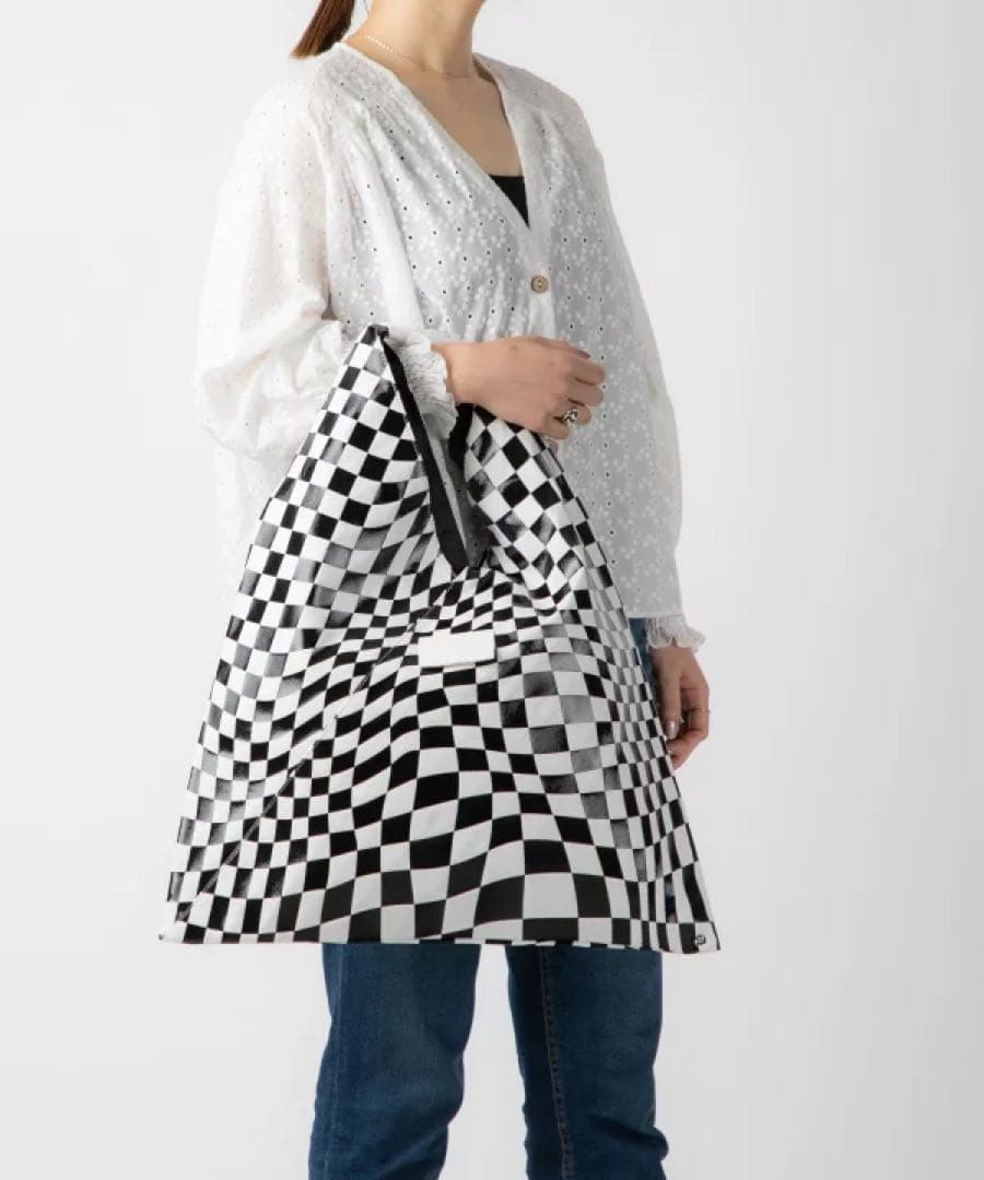 美品/MM6/エムエムシックス/メゾンマルジェラ/トートバッグ/チェック