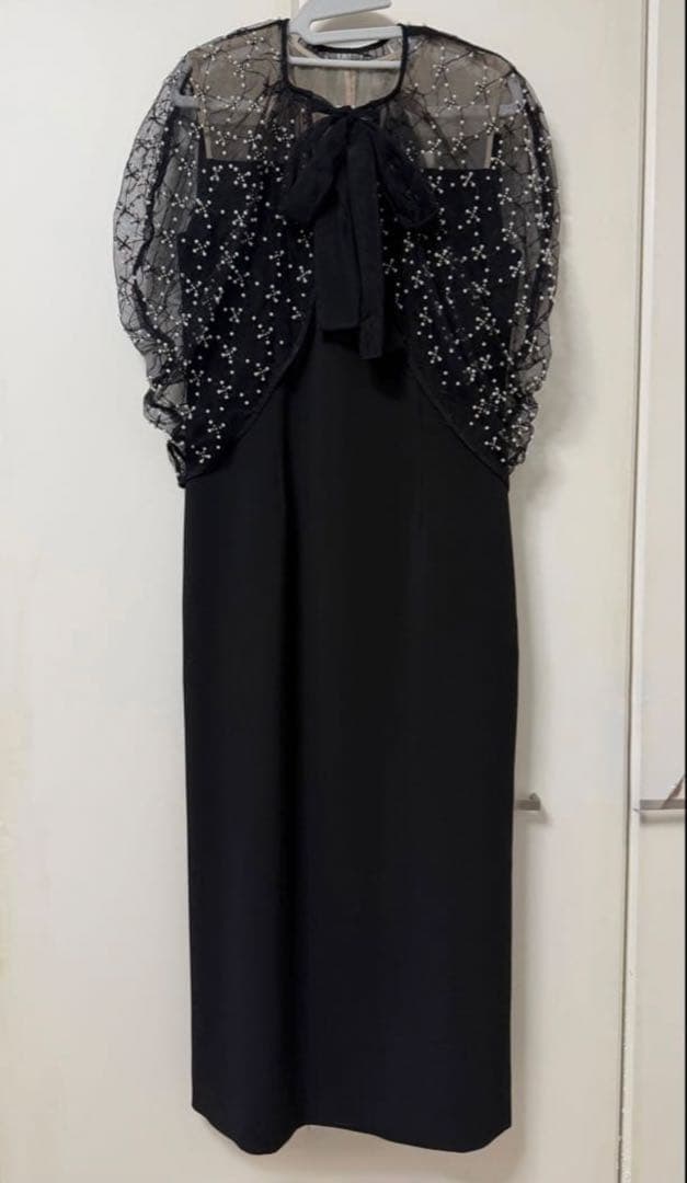 【セール！美品】セルフォード　ケープ付きドレスワンピース