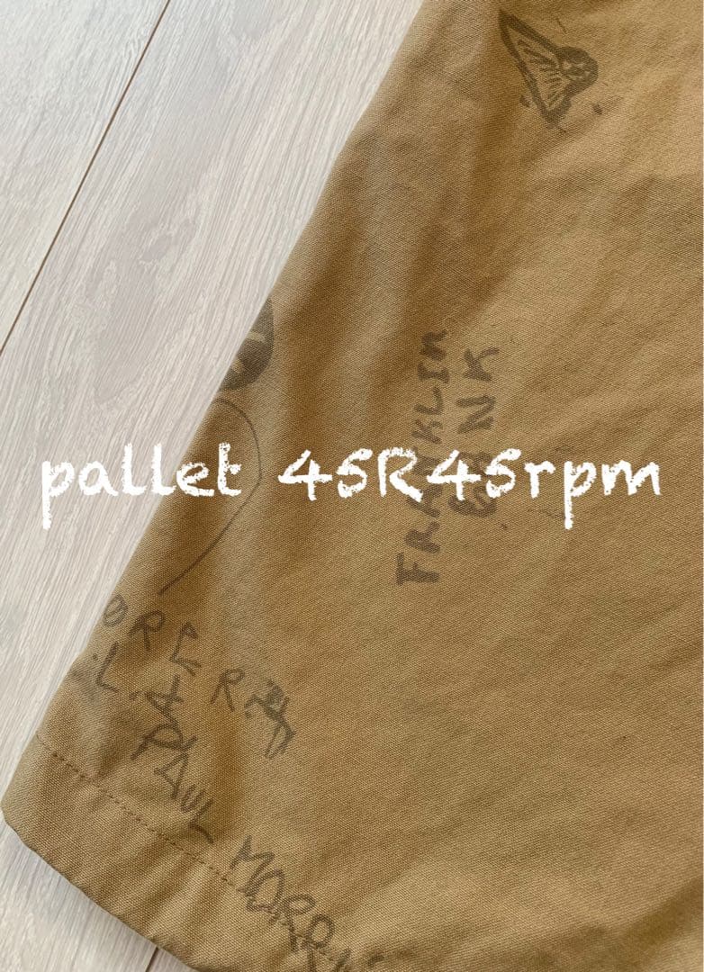 45R45rpm ダック落書きプリントの908 　テントパンツ