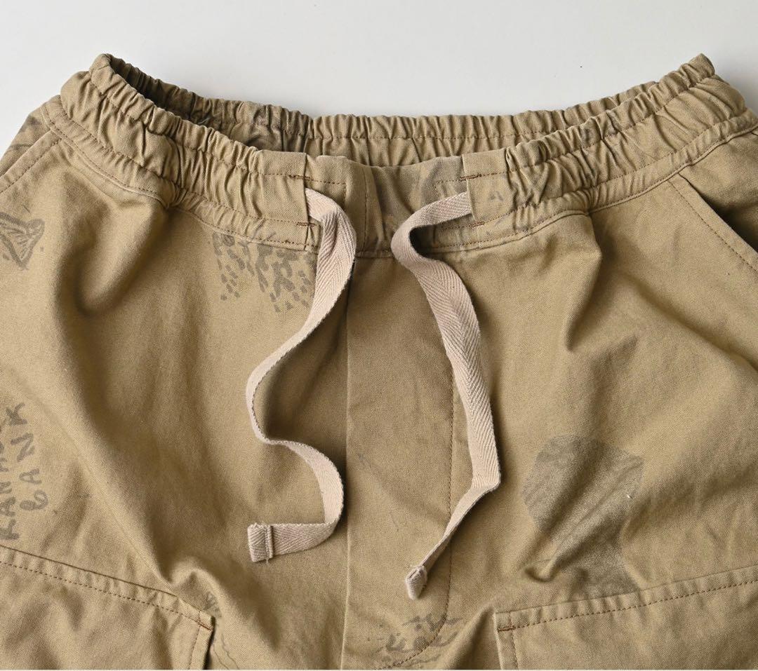 45R45rpm ダック落書きプリントの908 　テントパンツ