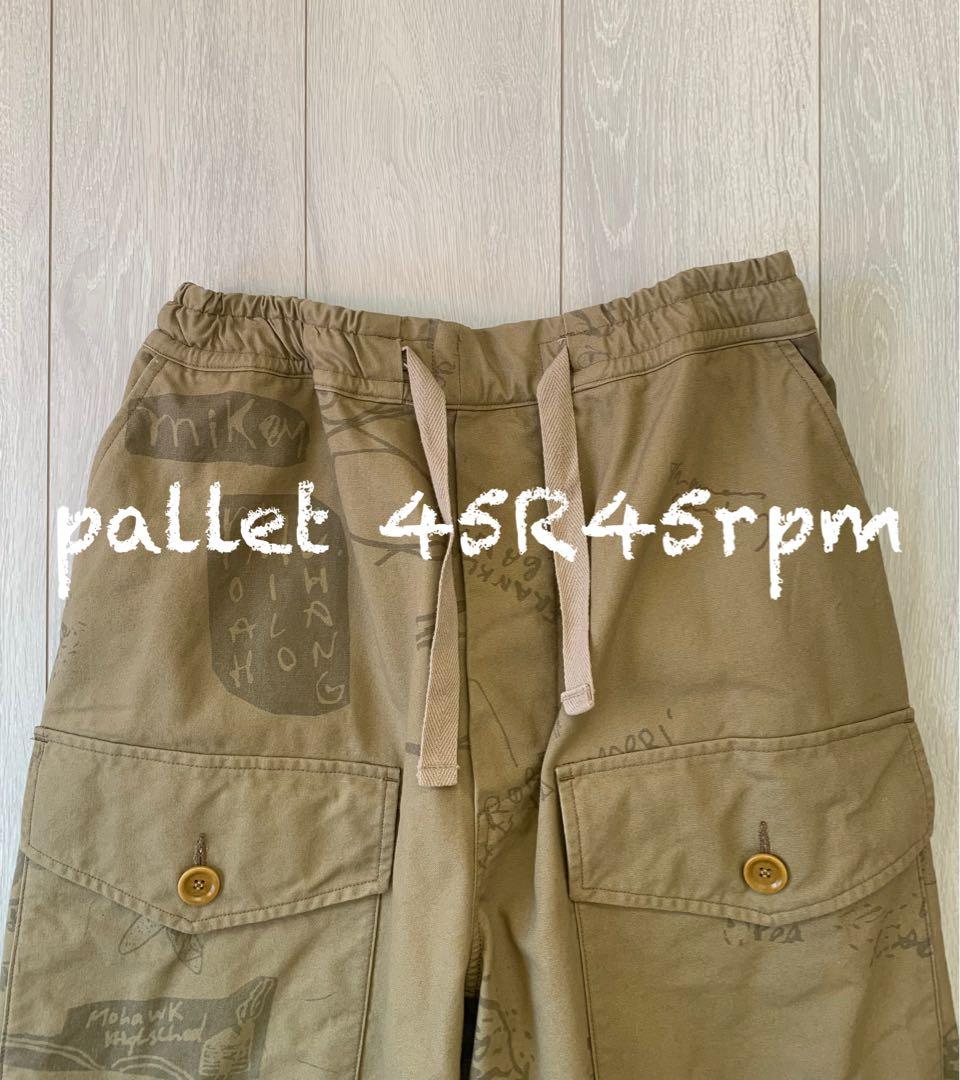 45R45rpm ダック落書きプリントの908 　テントパンツ