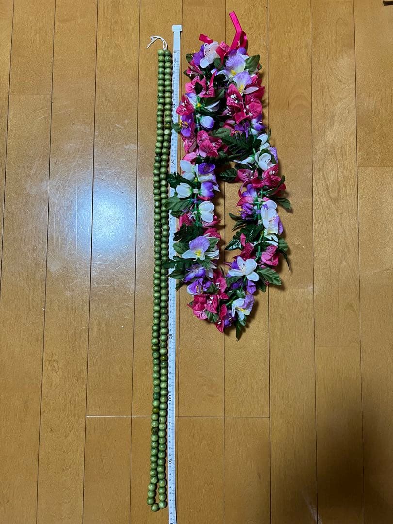 フラダンス　ウリウリ着脱式　プイリ　ドレス　レイ　髪飾り　パウ　ハット　セット