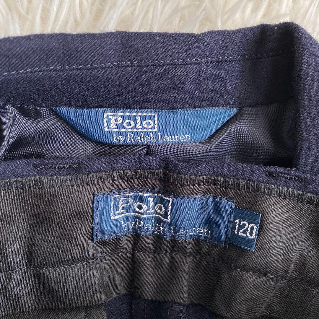 美品 ラルフローレン 4点セット フォーマル 120 スーツ 紺ブレ ネイビー