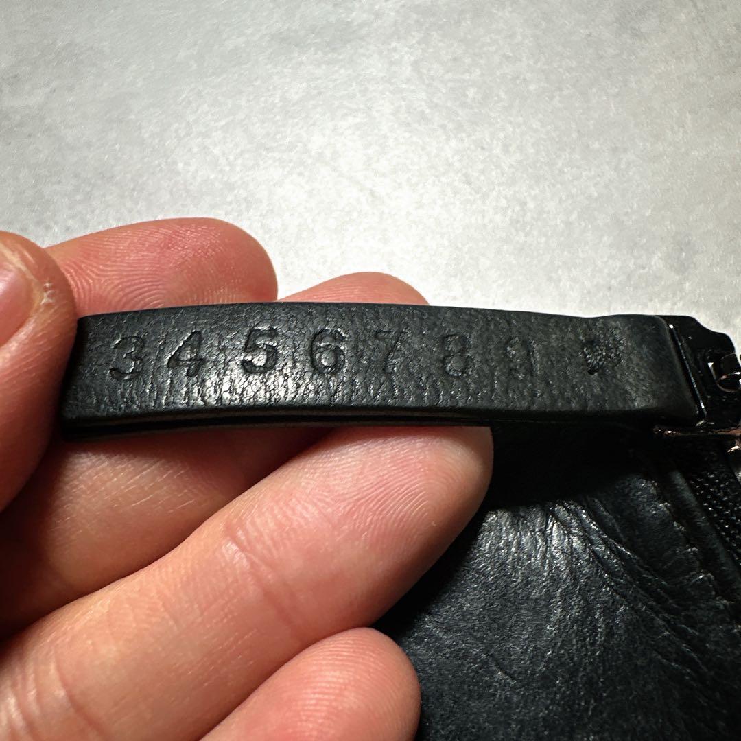 メゾンマルジェラ 4ステッチ 2つ折り財布 ブラック Margiela