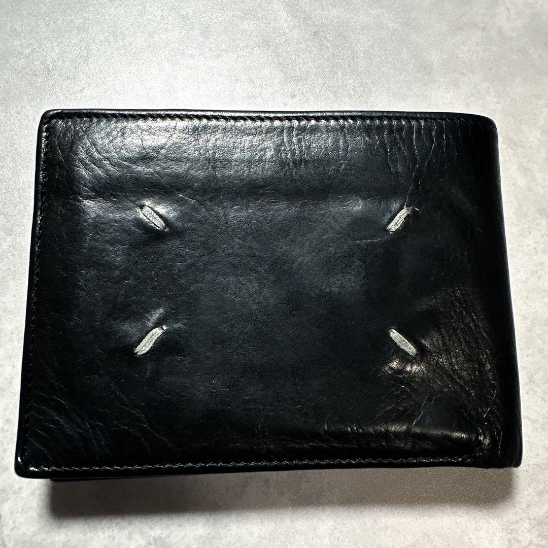 メゾンマルジェラ 4ステッチ 2つ折り財布 ブラック Margiela