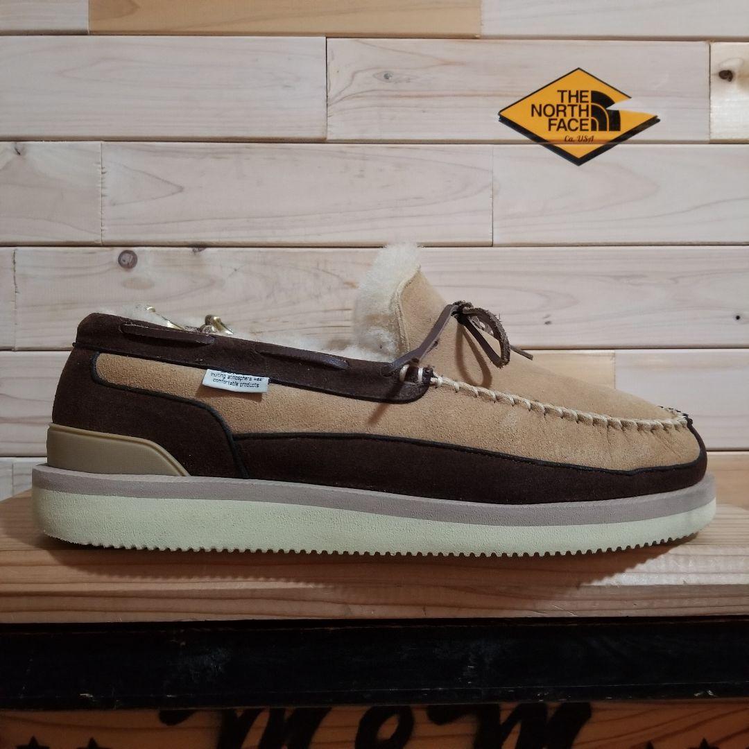 美品　SUICOKE スイコック ムートン モカシンシューズ　28.0 厚底