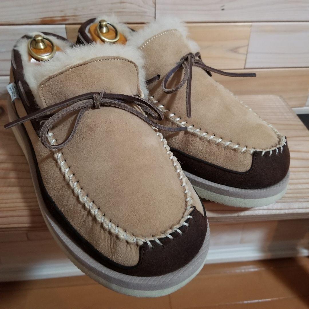 美品　SUICOKE スイコック ムートン モカシンシューズ　28.0 厚底