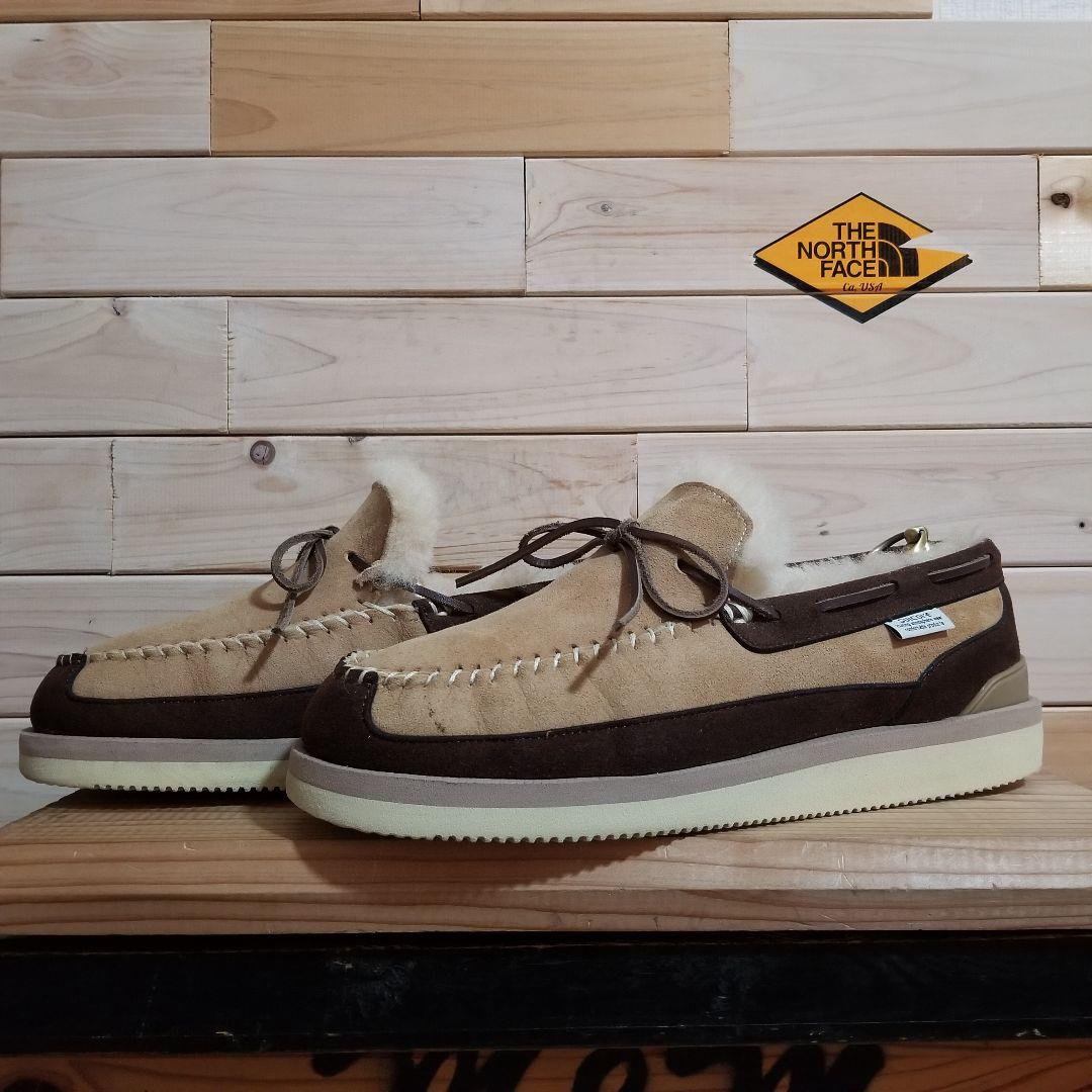 美品　SUICOKE スイコック ムートン モカシンシューズ　28.0 厚底
