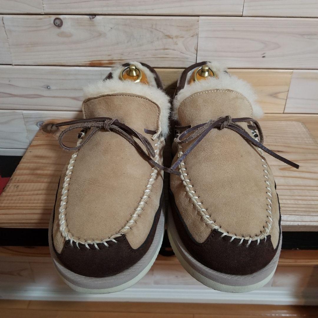 美品　SUICOKE スイコック ムートン モカシンシューズ　28.0 厚底