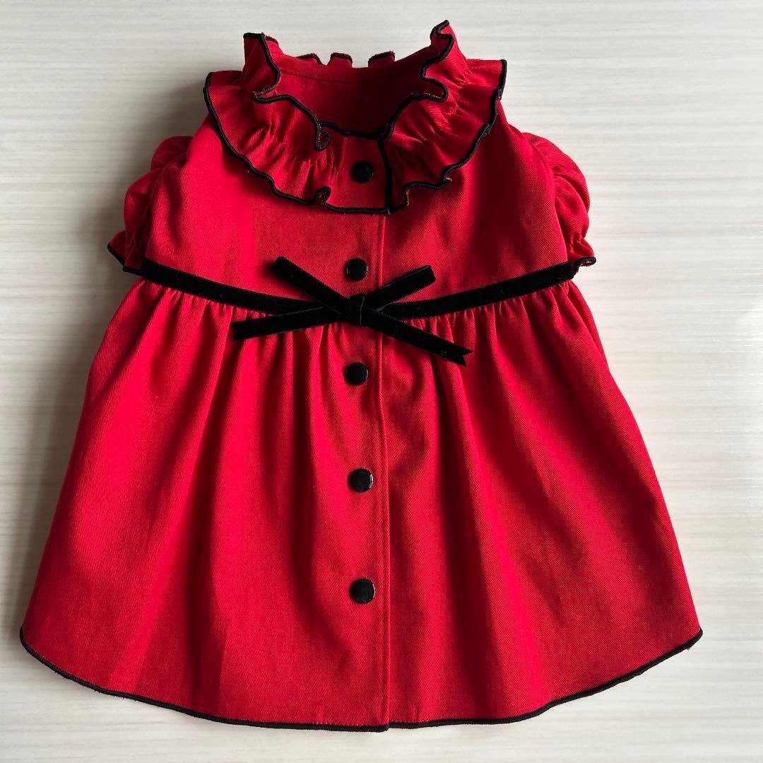 No.511•512 犬服ハンドメイド　バックオープンワンピース 2着