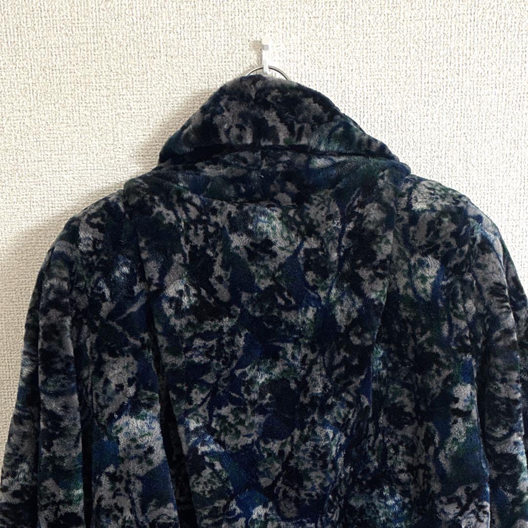 美品EMBAシェアードミンク　カジュアル　ジャケット　グリーン ネイビー グレー