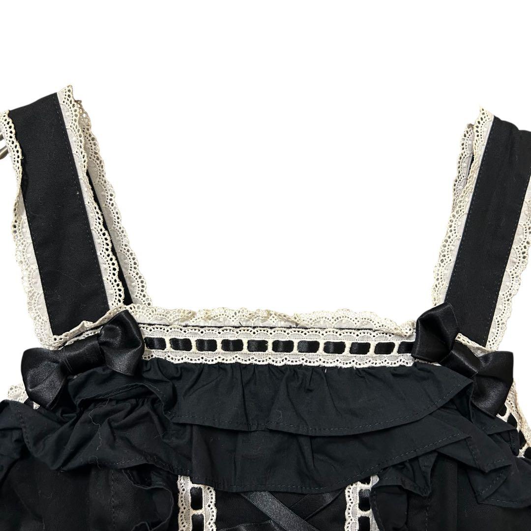 Angelic Prettyリボンフリル ミディ ワンピース ドレス ロリータ