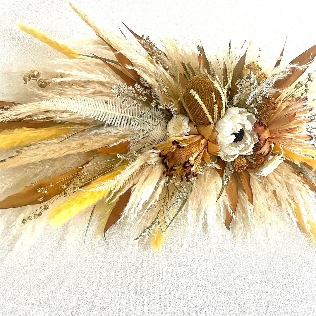 壁掛け ウォールオブジェ 横長スワッグ 特大スワッグ インテリア ディスプレイ