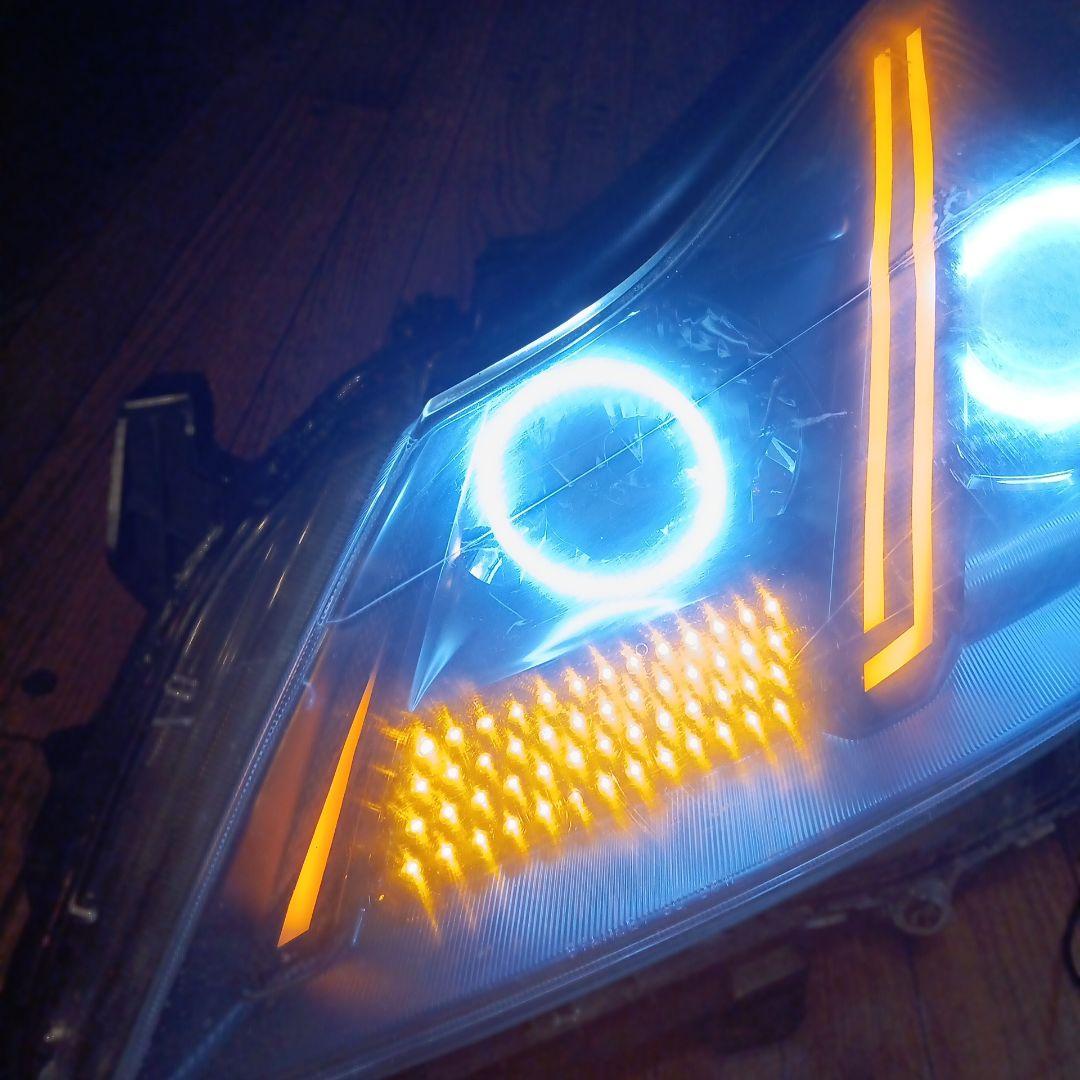 200系クラウンヘッドライト　イカリング仕様