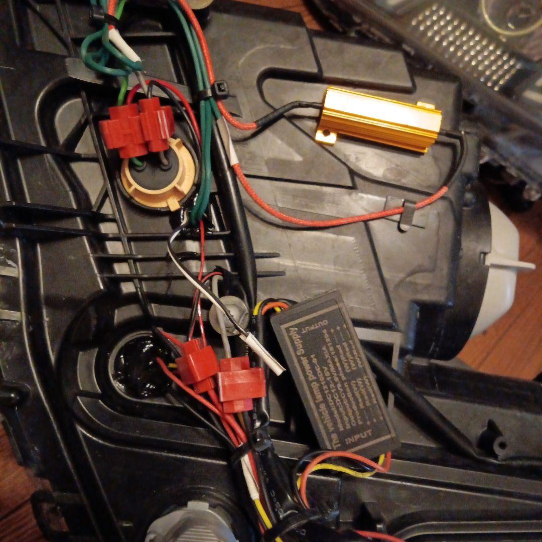 200系クラウンヘッドライト　イカリング仕様