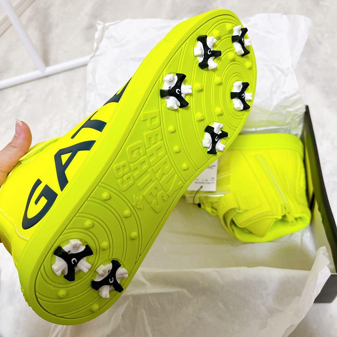 【新品未使用】PEARLYGATES ゴルフシューズ 蛍光イエロー 26.5