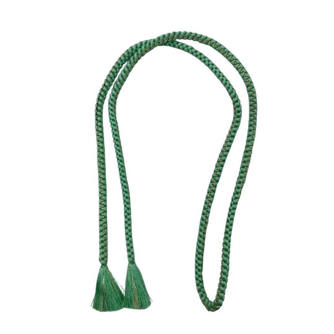 【お得品】 振袖セット 成人式 正絹 古典柄 振袖 緑 S*65 ●