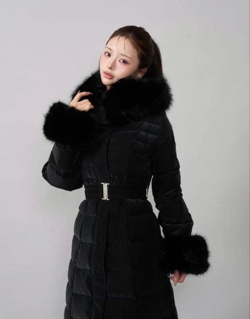 Darich 2025年 レディロングダウンコート 黒 XS