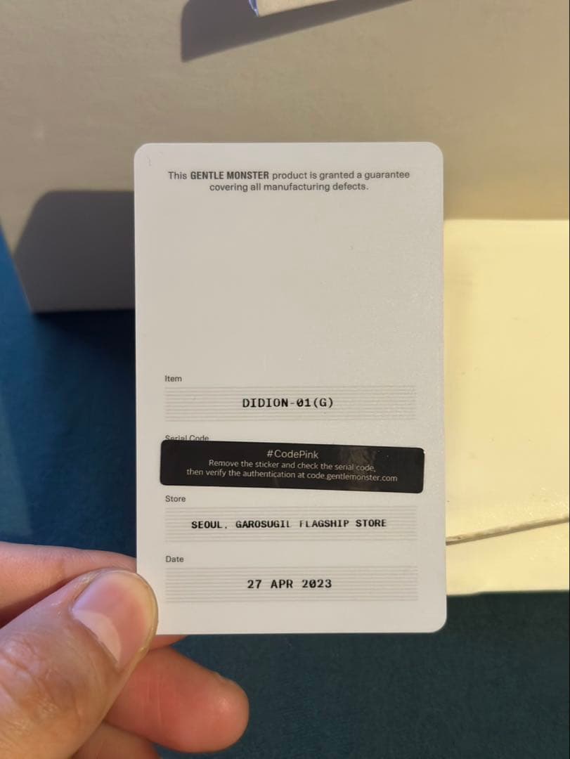 【、】GENTLE MONSTER DIDION 01 正規品付属品完備