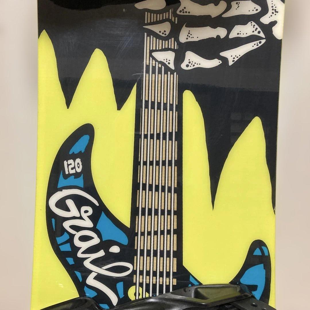 Salomon スノーボード120cm+バインディングPACT/S ギター×骸骨