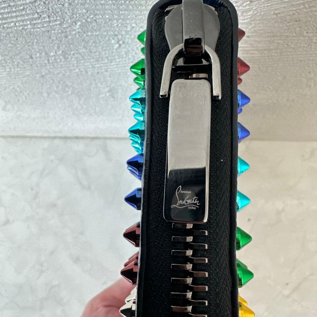 クリスチャンルブタン 長財布 レザー パネトーネ マルチカラー