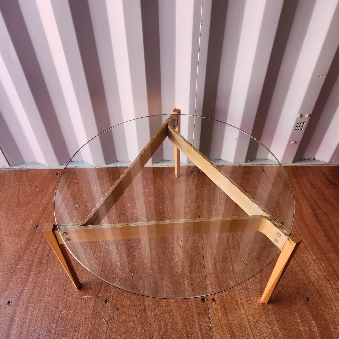 希少　廃盤 IDEE TRIANGOLO GLASS TABLE 長大作 イデー