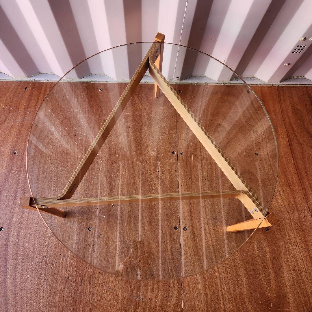 希少　廃盤 IDEE TRIANGOLO GLASS TABLE 長大作 イデー